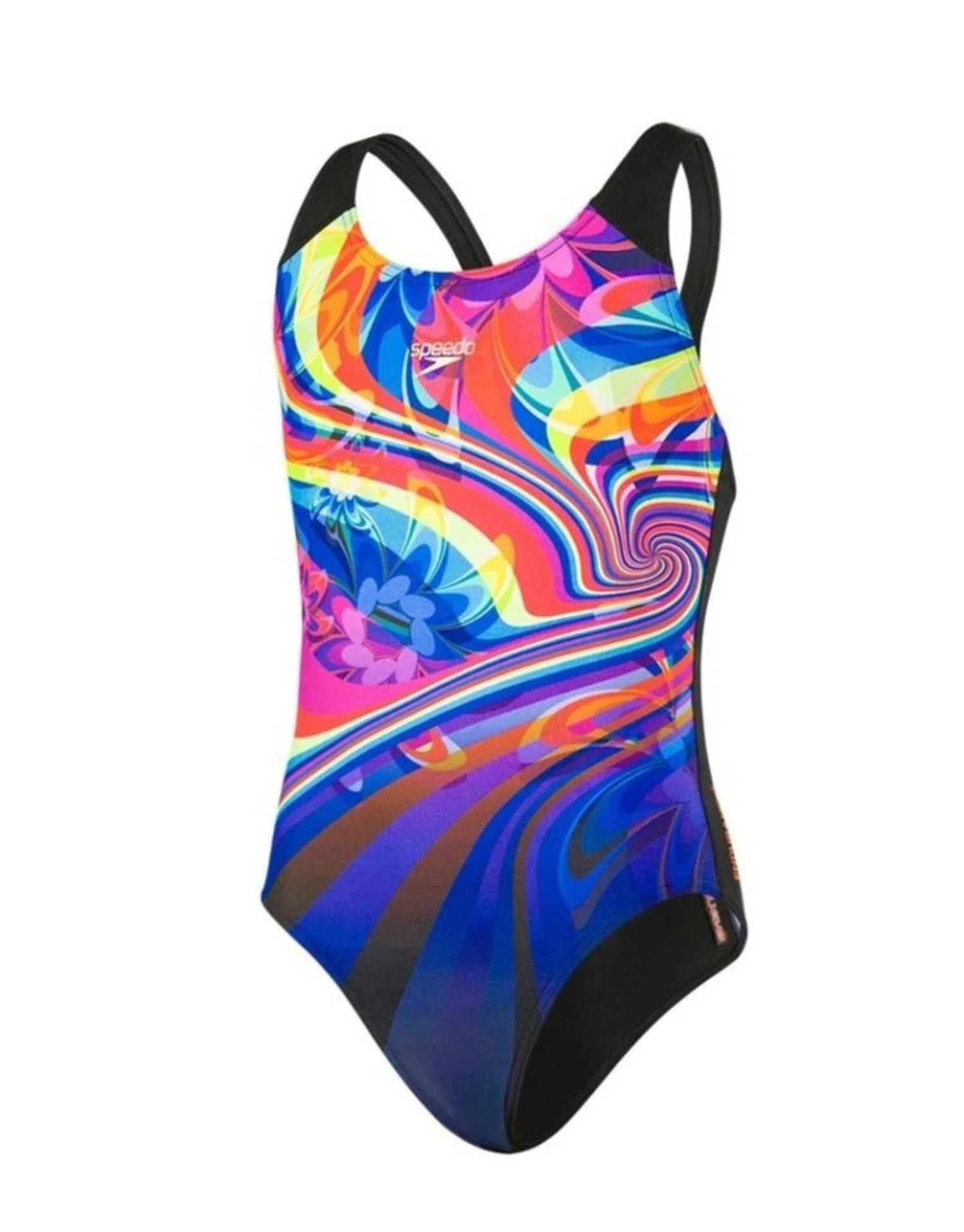 Speedo Girls Geoflash Digital Placement Splashback - Black/Blue 9 Speedo Girls Geoflash Digital Placement Splashback - Black/Blue - Image 7