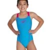 Speedo Girls Medley Logo Medalist Swimsuit - Blue/Pink 1 Speedo Girls Medley Logo Medalist Swimsuit - Blue/Pink -Swim District GirlsMedleyLogoMedalist BluePink 1
