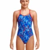 FUNKITA Girls Mr Squiggle Diamond Back Swimsuit -Swim District GirlsMrSquiggleDiamondBackSwimsuit 3