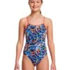 FUNKITA Girls Spin Doctor Diamond Back Swimsuit -Swim District GirlsSpinDoctorDiamondBackSwimsuit 1