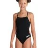 Arena Girls Team Challenge Solid Swimsuit - Black/White 2 Arena Girls Team Challenge Solid Swimsuit - Black/White -Swim District GirlsTeamChallengeSolidSwimsuit BlackWhite 2