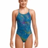 FUNKITA Girls Wires Crossed Diamond Back Swimsuit -Swim District GirlsWiresCrossedDiamondBackSwimsuit 1
