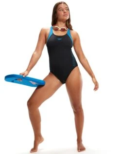 Speedo Hyperboom Flyback Swimsuit - Black/Blue -Swim District HyperboomFlyback BlackBlue 8