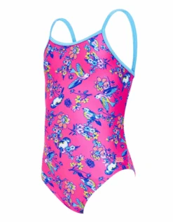 Zoggs Girls Journey U Back Swimsuit - Pink -Swim District JourneyUBack RGB