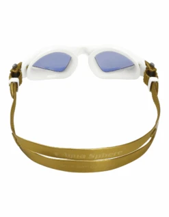AQUA SPHERE Kayenne Small Fit Goggles - Mirrored Lens -Swim District KayenneSmallFit WhiteGold
