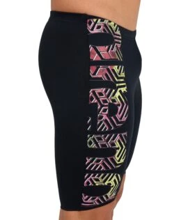 Arena Kikko Pro Graphic Print Swim Jammer - Black/Yellow -Swim District KikkoProGraphicPrintSwimJammer BlackYellow Pattern 1