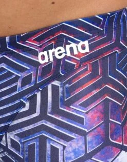 Arena Kikko Pro Swim Jammer - Red/White/Blue -Swim District KikkoProSwimJammer RedWhiteBlue 4