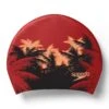 Speedo Long Hair Printed Swim Cap - Black/Red 2 Speedo Long Hair Printed Swim Cap - Black/Red -Swim District LongHairPrintedSwimCap BlackRed 3