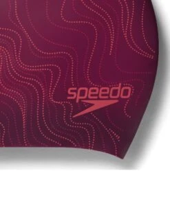 Speedo Long Hair Printed Swim Cap - Purple/Pink 7 Speedo Long Hair Printed Swim Cap - Purple/Pink -Swim District LongHairPrintedSwimCap PurplePink 3