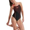 Speedo Medley Logo Medalist Swimsuit - Black/Siren Red -Swim District MedleyLogoMedalistSwimsuit BlackSirenRed 4