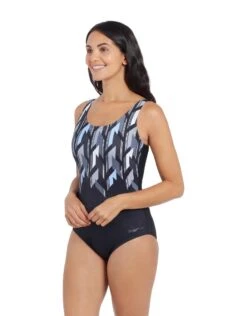 Zoggs Metropolis Print Adjustable Scoopback Swimsuit -Swim District Metropoliszoggsadjustablescoopback 5