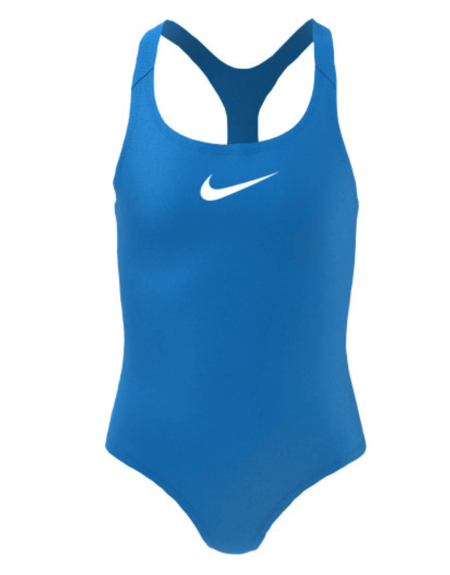 Nike Girls Essential Solid Racerback Swimsuit - Photo Blue 3 Nike Girls Essential Solid Racerback Swimsuit - Photo Blue