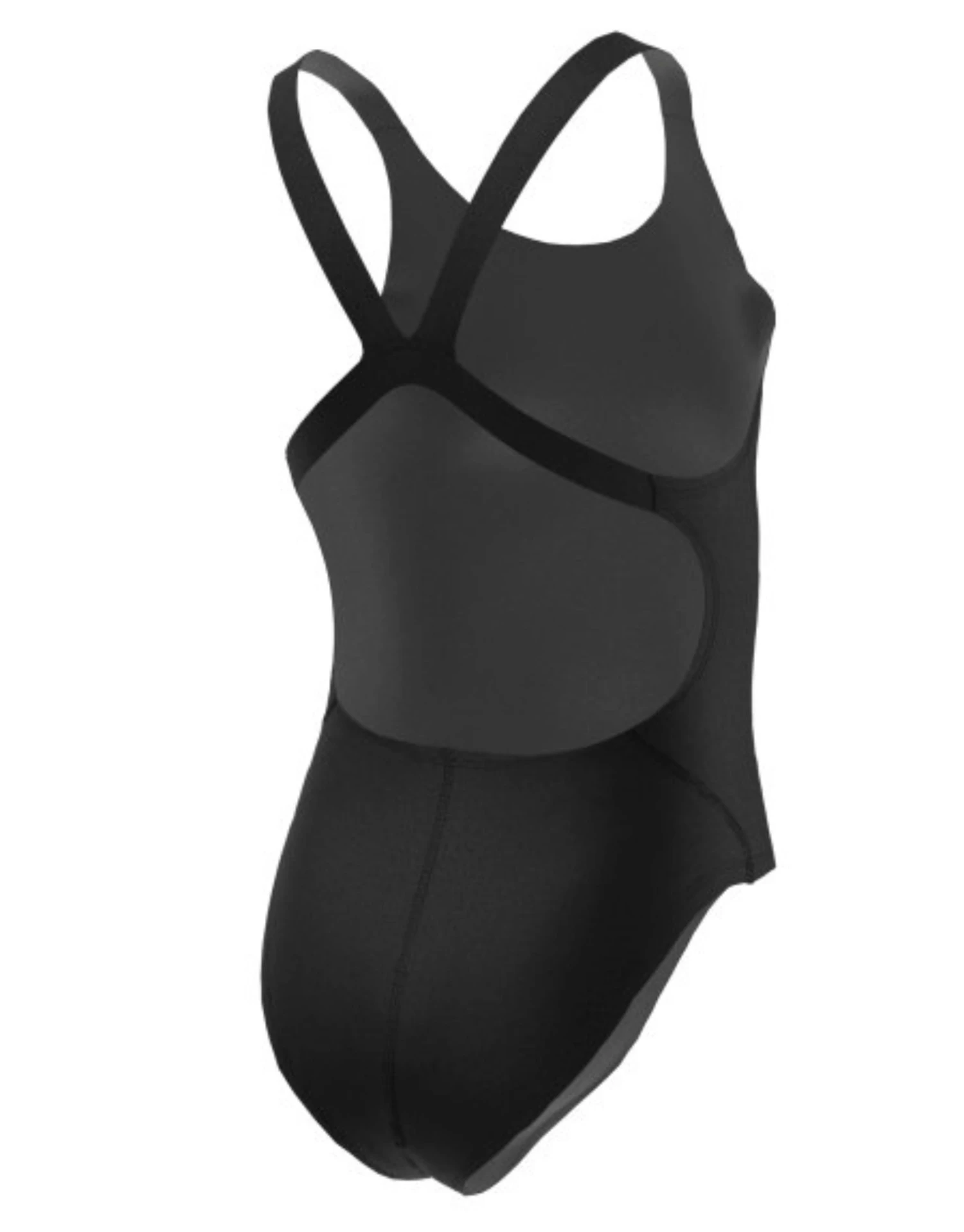 Nike Girls Hydrastrong Performance Fastback Swimsuit - Black 4 Nike Girls Hydrastrong Performance Fastback Swimsuit - Black - Image 2
