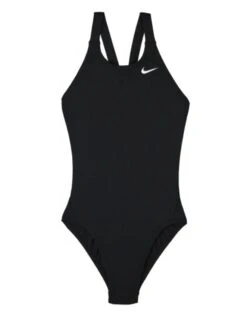 Nike Girls Hydrastrong Performance Fastback Swimsuit - Black 9 Nike Girls Hydrastrong Performance Fastback Swimsuit - Black -Swim District Nike Girls Hydrostrong Fastback NESSA764 Black Front