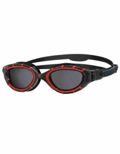 Zoggs Predator Flex Polarized Lens Goggle - Red/Black