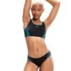 Speedo Placement 2 Piece Swimsuit - Black/Green -Swim District Placement2PieceSwimsuit BlackGreen 6
