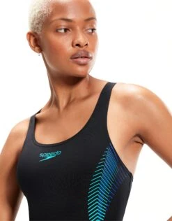 Speedo Placement Muscleback Swimsuit - Black/Green -Swim District PlacementMusclebackSwimsuit BlackBlue 1 36f87650 18bd 4c96 9c48 4f2cc47b9b53