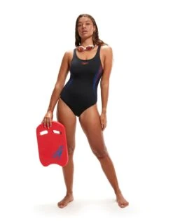 Speedo Placement Muscleback Swimsuit - Black/Red -Swim District PlacementMusclebackSwimsuit BlackRed 8