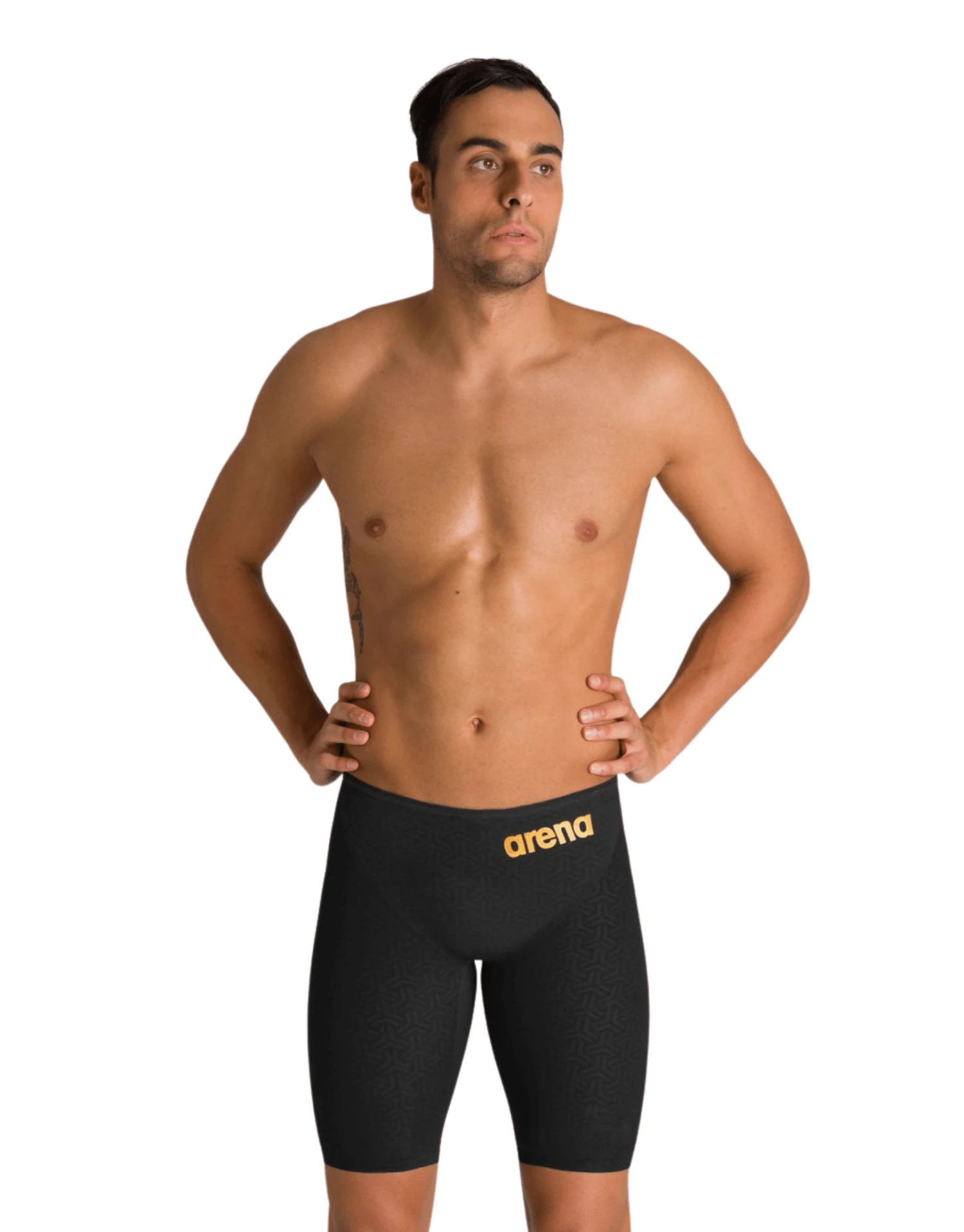 Arena Powerskin Carbon Glide Jammer - Black/Gold 3 Arena Powerskin Carbon Glide Jammer - Black/Gold
