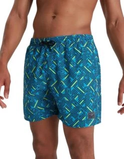 Speedo Printed Leisure 16" Swim Watershorts - Blue 13 Speedo Printed Leisure 16" Swim Watershorts - Blue -Swim District PrintedLeisure16SwimWatershorts Blue 1
