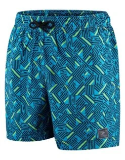 Speedo Printed Leisure 16" Swim Watershorts - Blue 16 Speedo Printed Leisure 16" Swim Watershorts - Blue -Swim District PrintedLeisure16SwimWatershorts Blue 2