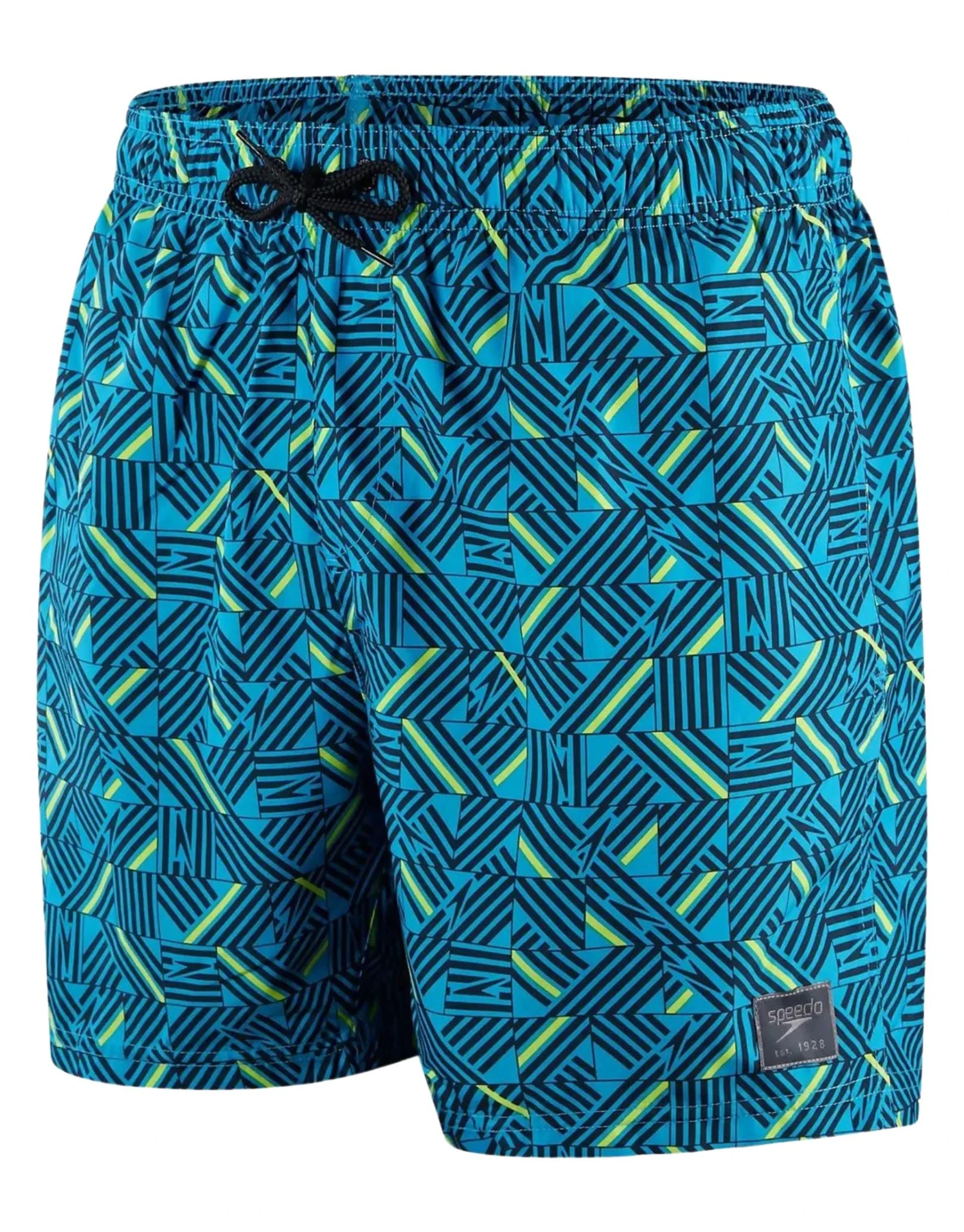 Speedo Printed Leisure 16" Swim Watershorts - Blue 9 Speedo Printed Leisure 16" Swim Watershorts - Blue - Image 7