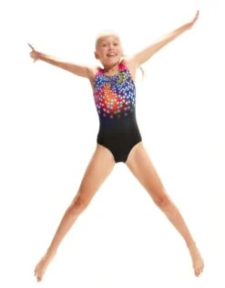 Speedo Girls Digital Placement Splashback - Black/Pink -Swim District SP 800262514738 3