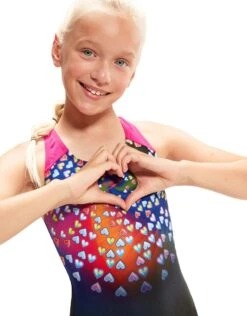 Speedo Girls Digital Placement Splashback - Black/Pink -Swim District SP 800262514738 4