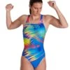 Speedo Digital Placement Medalist Swimsuit - Blue/Pink -Swim District Speedo Digital Placement Medalist Blue Pink 5