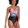 Speedo Digital Placement U-Back Swimsuit - Black/Multi -Swim District Speedo Digital Placement U Back Swimsuit Black Multi 4