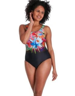 Speedo Digital Placement U-Back Swimsuit - Black/Multi -Swim District Speedo Digital Placement U Back Swimsuit Black Multi 6