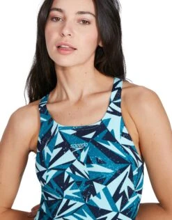 Speedo Hyperboom Allover Medalist Swimsuit - Teal -Swim District Speedo Hyperboom Allover Medalist Teal 6