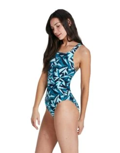 Speedo Hyperboom Allover Medalist Swimsuit - Teal -Swim District Speedo Hyperboom Allover Medalist Teal 7