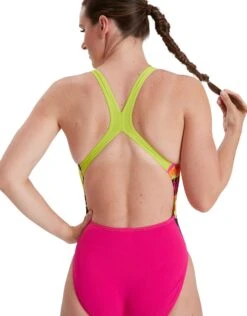 Speedo Placement Powerback Swimsuit - Pink/Green 16 Speedo Placement Powerback Swimsuit - Pink/Green -Swim District Speedo Paclement Powerback Siwmsuit Pink Green 7