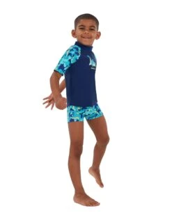 Speedo Tots Boys Printed Sun Protection Set - Blue -Swim District Speedo Printed Sun Protection Set Blue 6