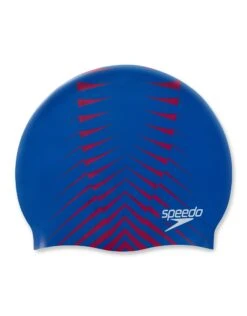 Speedo Reversible Moulded Silicone Swim Cap - Magenta/Blue -Swim District Speedo Reversible Moulded Silicone Cap Magenta Blue 5