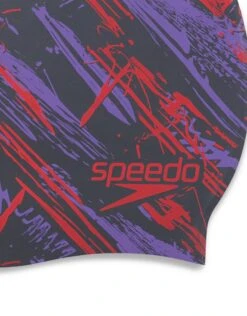 Speedo Slogan Print Silicone Swim Cap -Swim District Speedo Slogan Print Silicone Cap 6