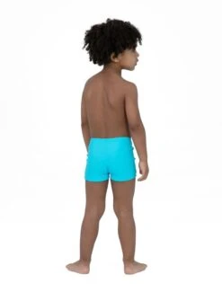 Speedo Tots Boys Tommy Turtle Placement Aquashorts - Aqua Blue -Swim District Speedo Tommy Turtle Placement Aquashorts 1