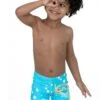 Speedo Tots Boys Tommy Turtle Placement Aquashorts - Aqua Blue -Swim District Speedo Tommy Turtle Placement Aquashorts 2