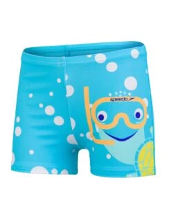 Speedo Tots Boys Tommy Turtle Placement Aquashorts - Aqua Blue -Swim District Speedo Tommy Turtle Placement Aquashorts 6