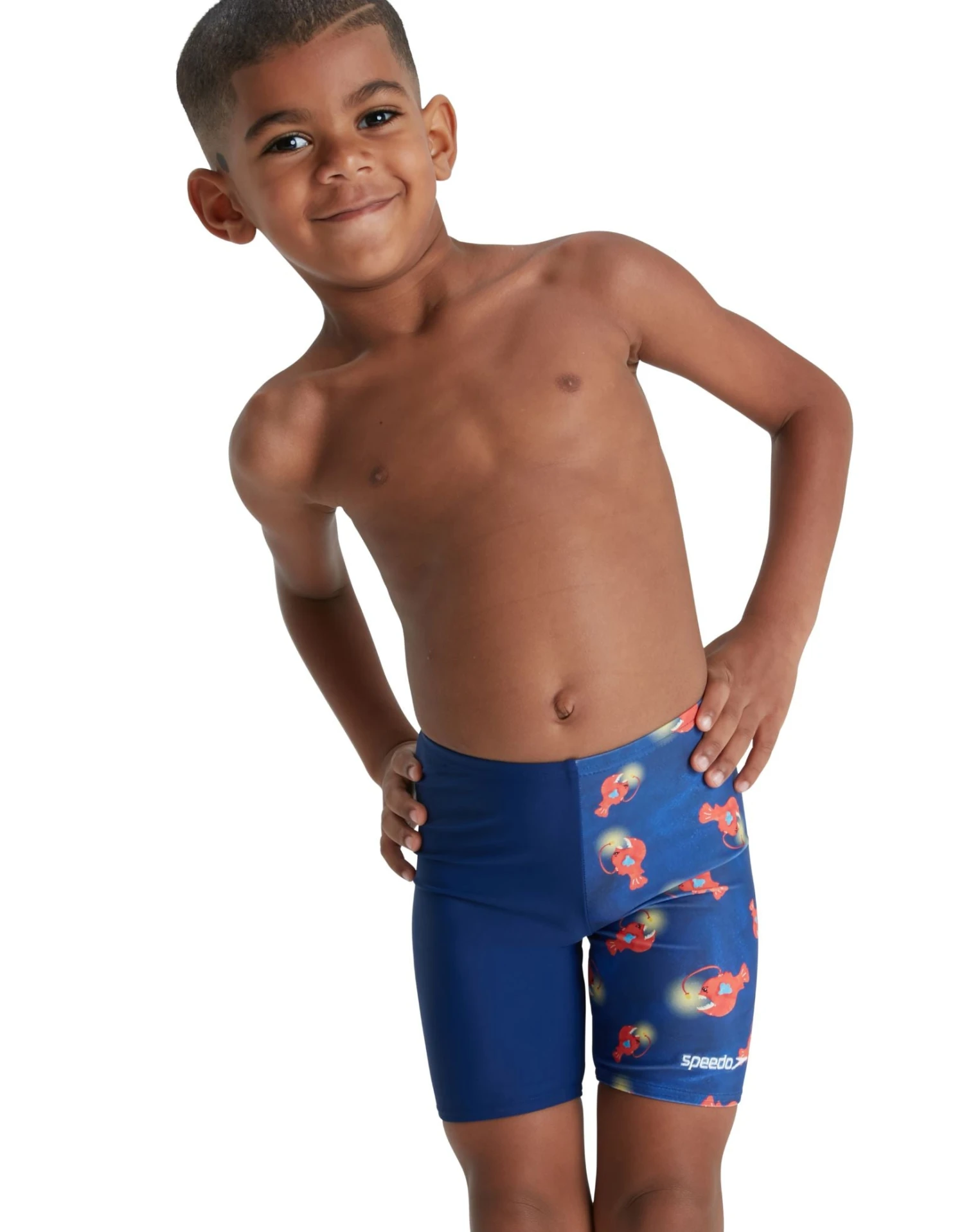 Speedo Tots Boys Digi Allover Jammer - Navy 3 Speedo Tots Boys Digi Allover Jammer - Navy