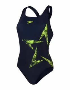 Speedo Boomstar Placement Racerback - Navy/Yellow -Swim District SpeedoBoomstarPlacementRacerback Navy Yellow 4