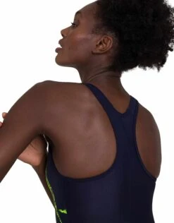 Speedo Boomstar Placement Racerback - Navy/Yellow -Swim District SpeedoBoomstarPlacementRacerback Navy Yellow 6