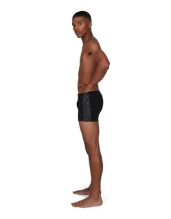Speedo Boomstar Splice Aquashort - Black -Swim District SpeedoBoomstarSpliceAquashortSide