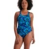Speedo Hyperboom Allover Medalist Swimsuit - Blue