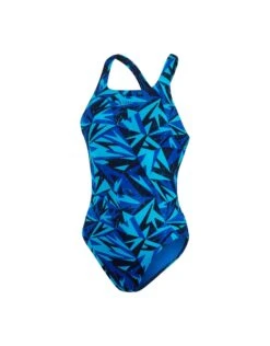 Speedo Hyperboom Allover Medalist Swimsuit - Blue -Swim District SpeedoHyperboomAlloverMedalistSwimsuit 5