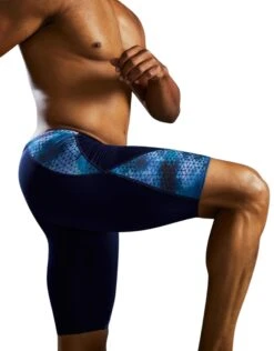 TYR StarHex Durafast Elite Blade Swim Jammer - Blue Ice -Swim District StarHexDurafastEliteBladeJammer BlueIce 10