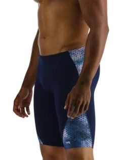 TYR StarHex Durafast Elite Blade Swim Jammer - Blue Ice -Swim District StarHexDurafastEliteBladeJammer BlueIce 5