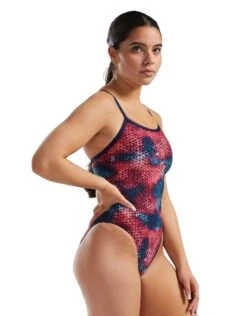 TYR StarHex Durafast Elite Diamondfit Swimsuit - Red/Multi -Swim District StarHexDurafastEliteDiamondfitSwimsuit RedMulti 4