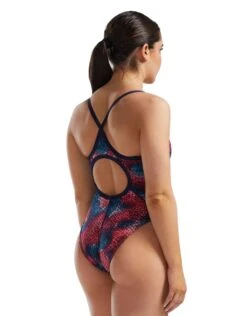 TYR StarHex Durafast Elite Diamondfit Swimsuit - Red/Multi -Swim District StarHexDurafastEliteDiamondfitSwimsuit RedMulti 5